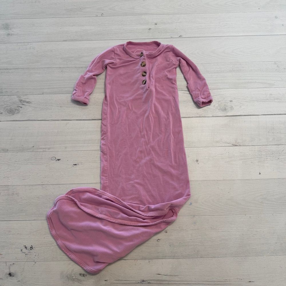 Lou Lou and Company pink gown newborn-3 months